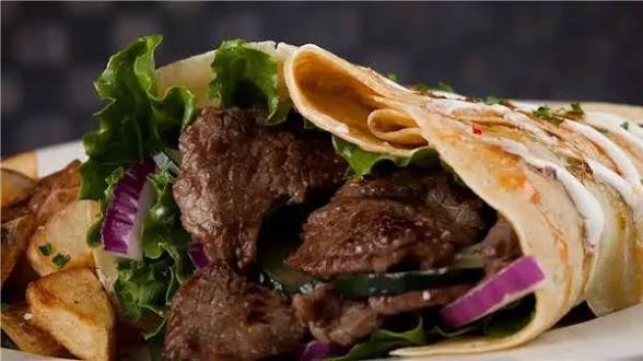 كريب شاورما لحمة