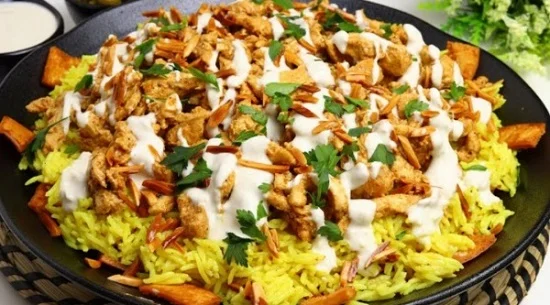 فتة شاورما فراخ