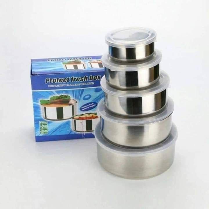 طقم تلاجه استيل 5*1