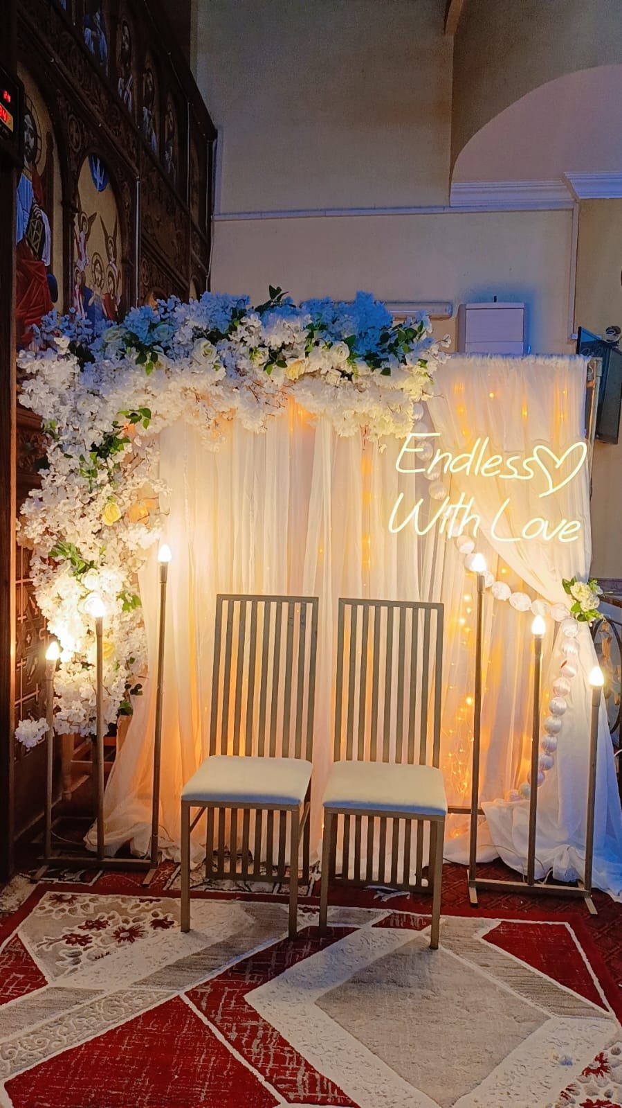 ديكور اكليل | كتب كتاب 👰‍♀️🤵‍♂️