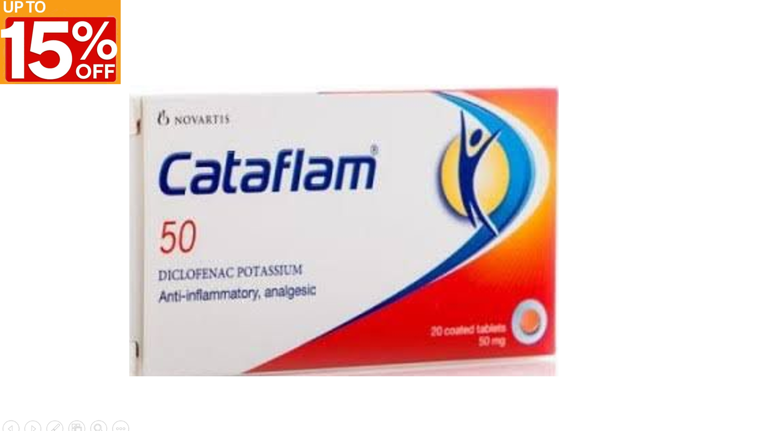‏Cataflam 50mg 20 Tablets