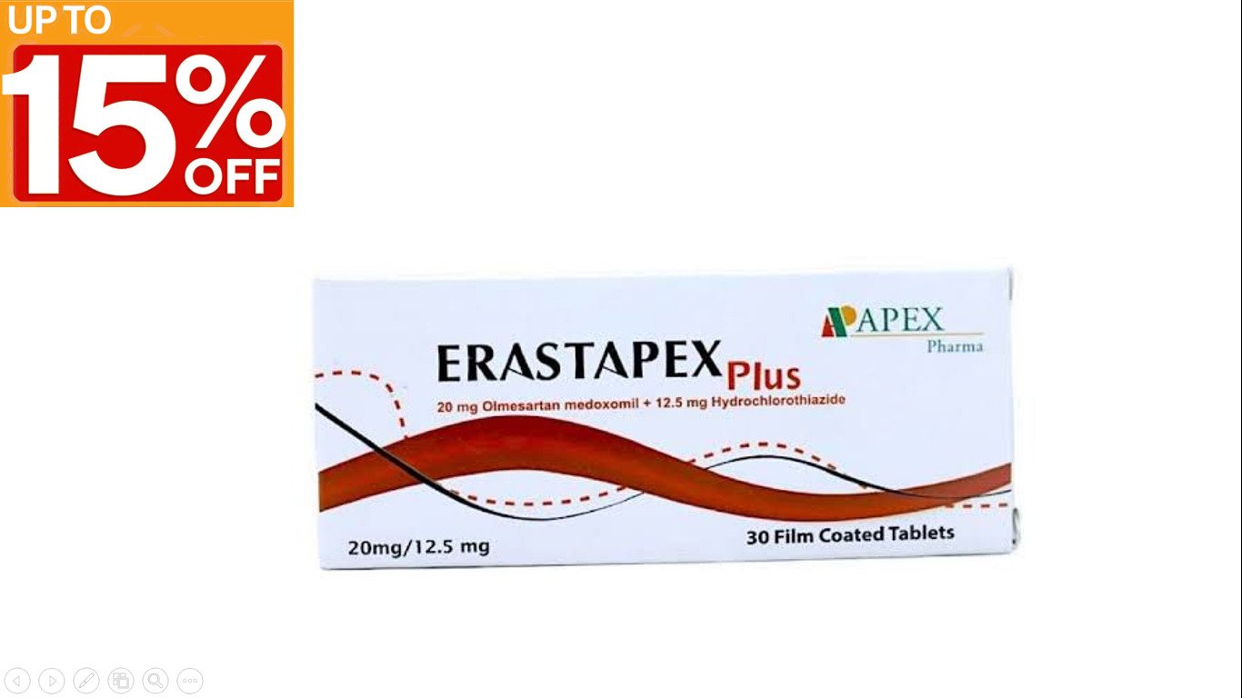 ‏Erastapex Plus 20/12.5 Tablets