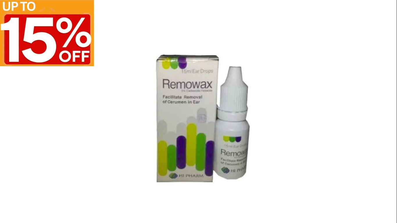‏Remowax 5% Ear Drops 15ml